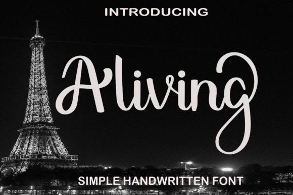 Aliving: A Handwritten Font for Editorial Design