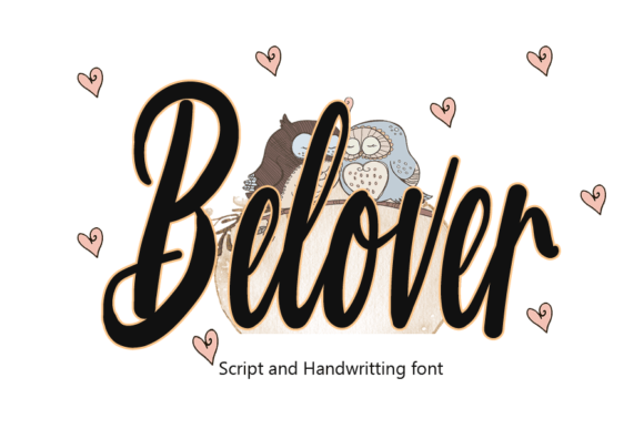 Belover: A Modern Script Typeface for Elegant Branding