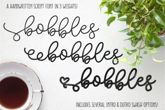 Bobbles: A Playful Script Font for Makers