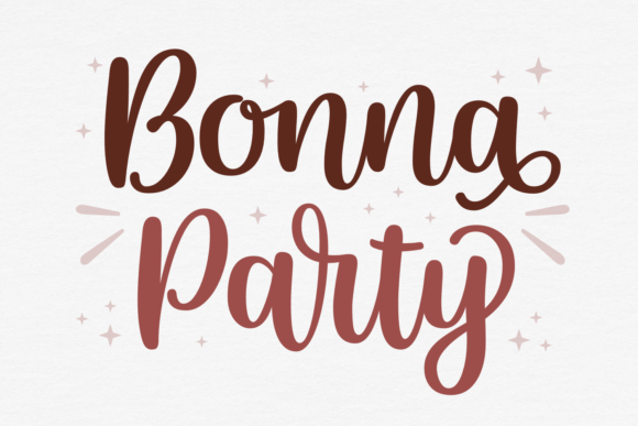 Bonna Party: A Sweet Script Font for Editorial Design