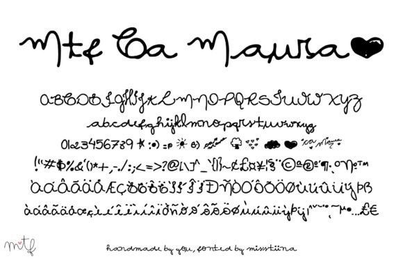 Ca Maura Script Font for Handmade Brands
