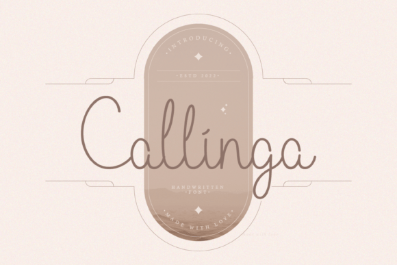 Callinga: A Script Handwritten Font for Editorial Design