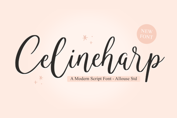 Celineharp: A Modern Script Typeface for Editorial Design