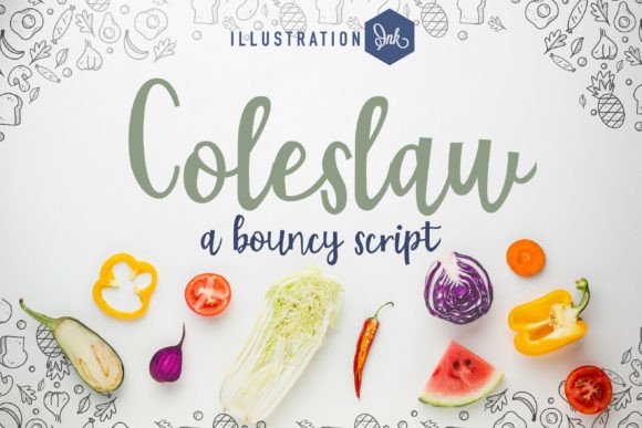 Coleslaw: A Playful Script Font for Makers