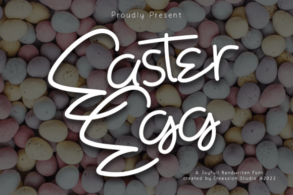 Easteregg Font for Handmade Labels and Cards