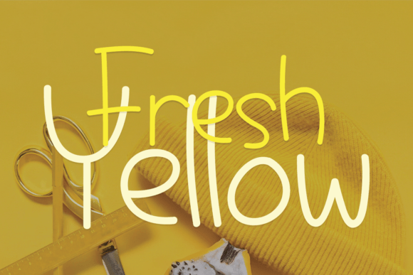 Fresh Yellow: A Handwritten Font for Campaigns
