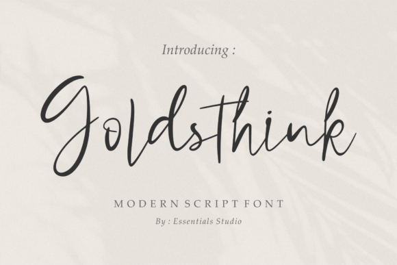 Goldsthink Font Review: A Modern Script for Designers