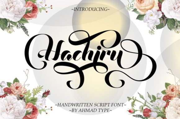 Hachiru: A Modern Script Typeface for Editorial Design
