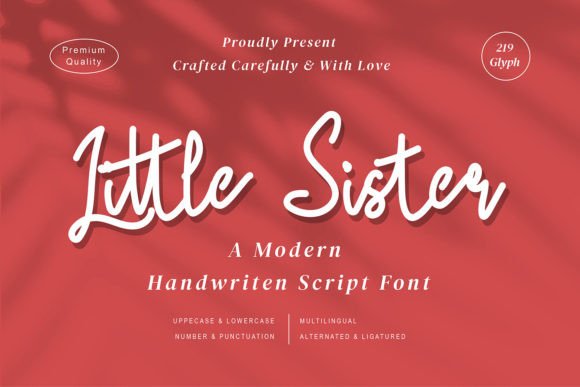 Little Sister: The Perfect Script Handwritten Font for Crafters