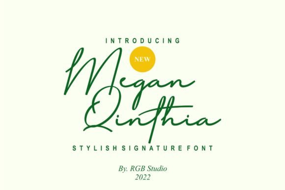 Megan Qinthia: The Ultimate Script Typeface for Marketers