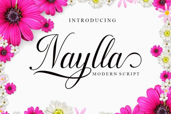 Naylla: A Modern Script Font for Makers