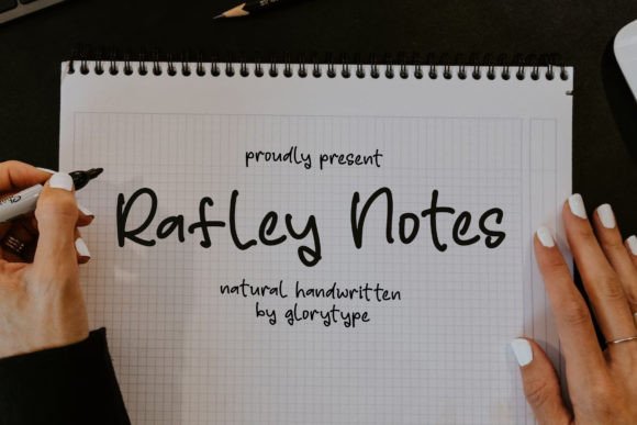 Rafley Notes: A Natural Handwritten Typeface for Editorial Design