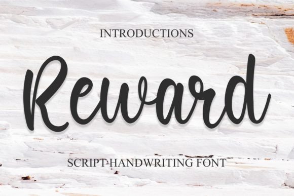 Reward: A Sweet Handwritten Signature Font for Makers