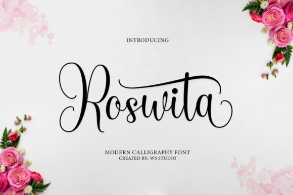 Roswita: A Sweet Script Font for Crafters