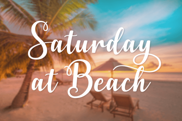 Saturday at Beach: A Script Handwritten Typeface for Editors