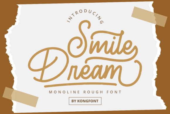 Smile Dream: A Modern Script Font for Elegant Editorial Design