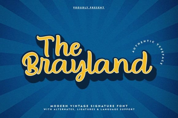The Brayland: A Soft Script Font for Campaigns