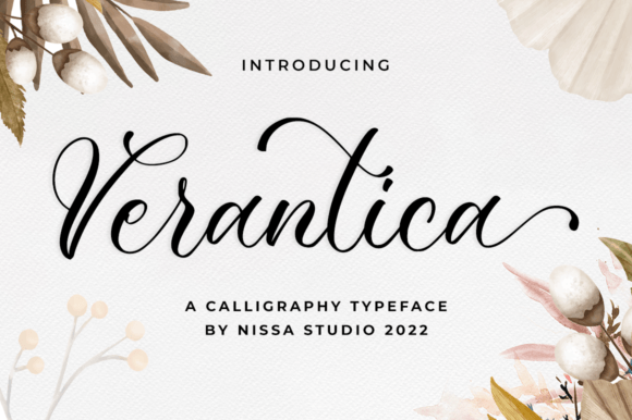 Verantica: A Refined Script Font for Editorial Design